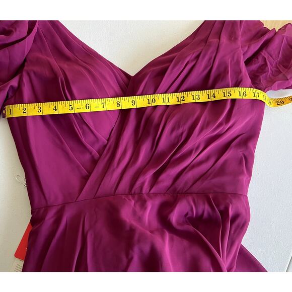 JJ'S House A-line Dress Women Sz 10 Orchid V-Neck Bridesmaid Party Prom NEW - Picture 7 of 13